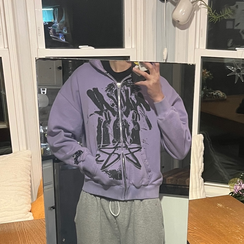 Purple Zip Up Hoodie